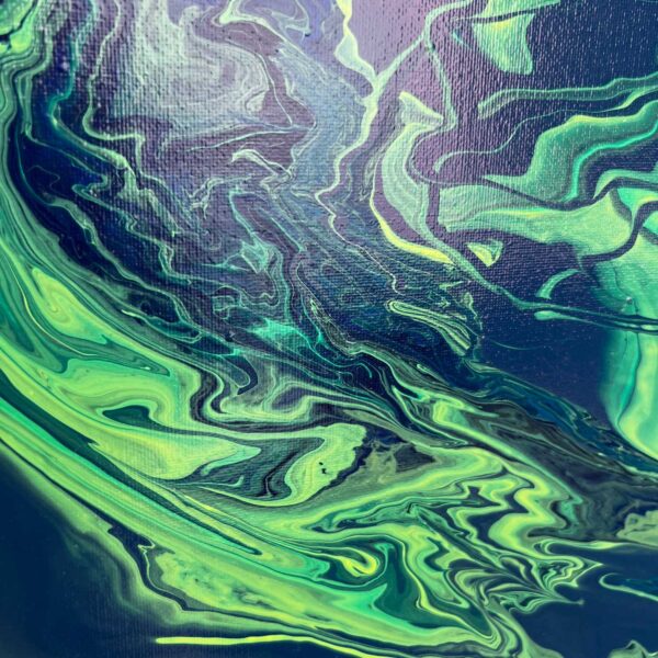 Acrylic Pour In Green